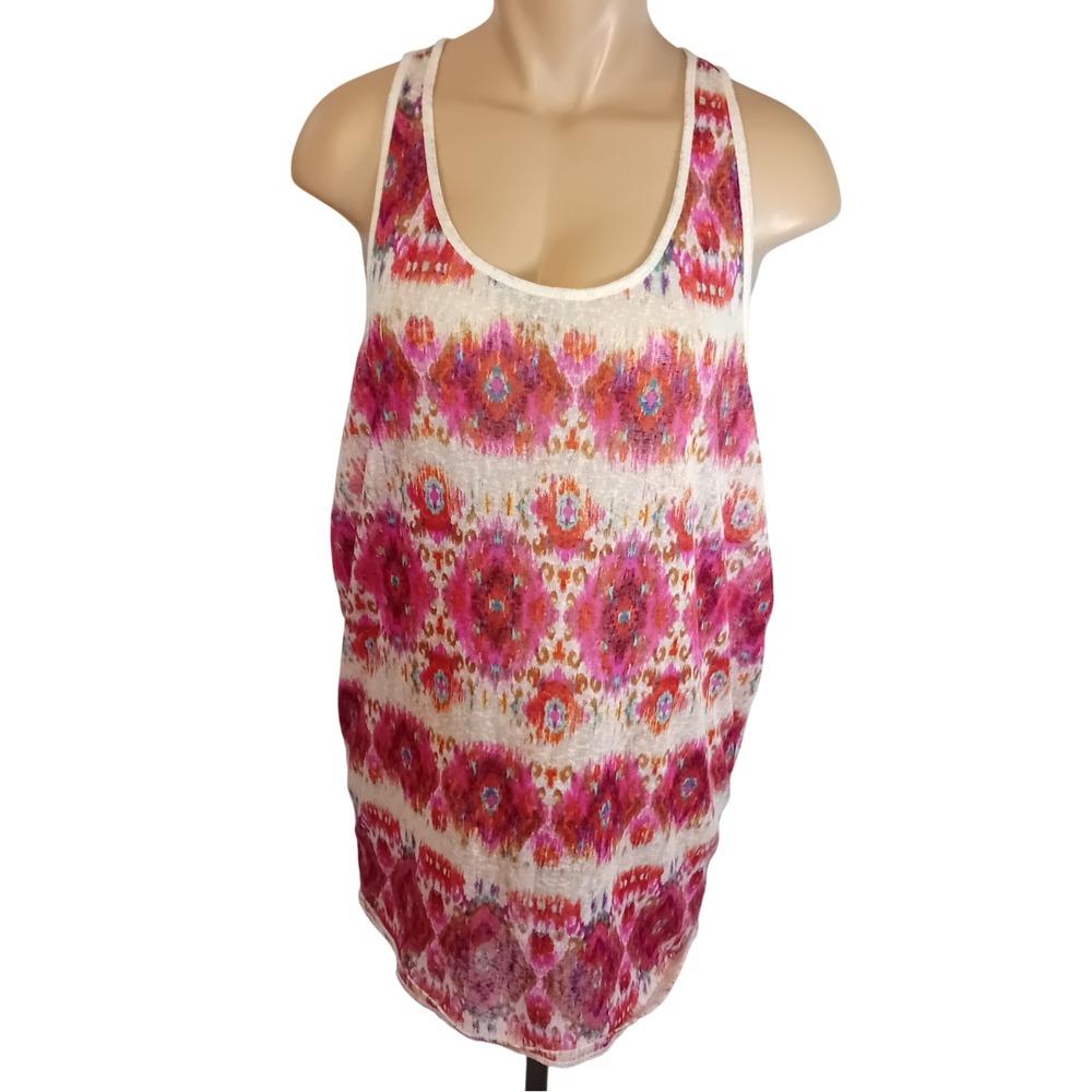 Primark Ocean Club Batik Light Tank Top Cover Up Bohemian Festival Summer 14/16